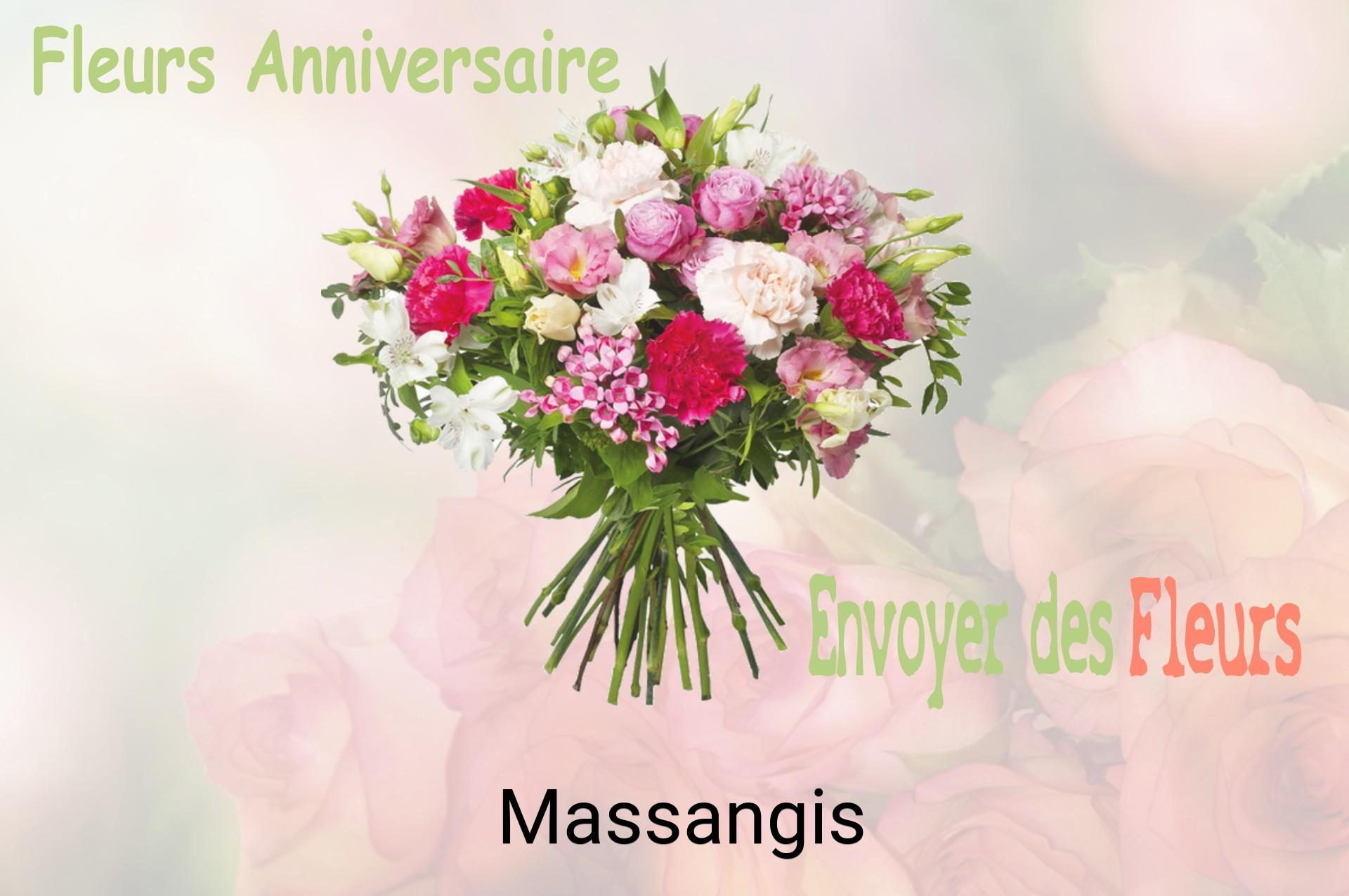Bouquet de fleurs d’anniversaire livré à Massangis